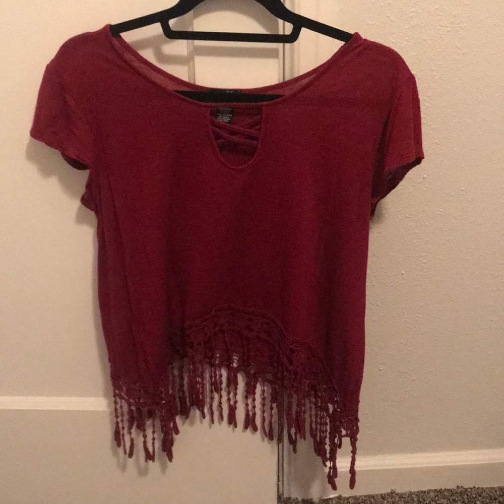 Red belly shirt